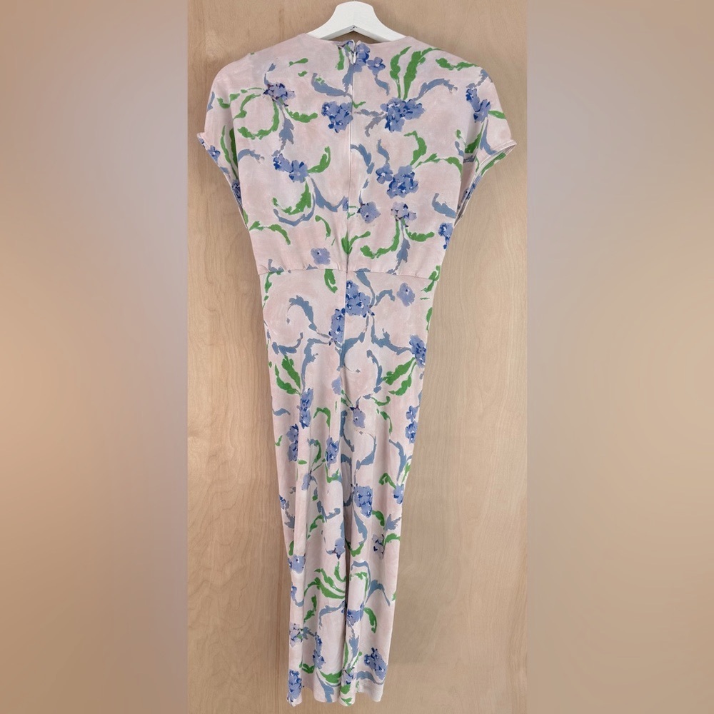 Prabal Gurung Collective Brushstroke Floral Midi Dress - Picture 10 of 12